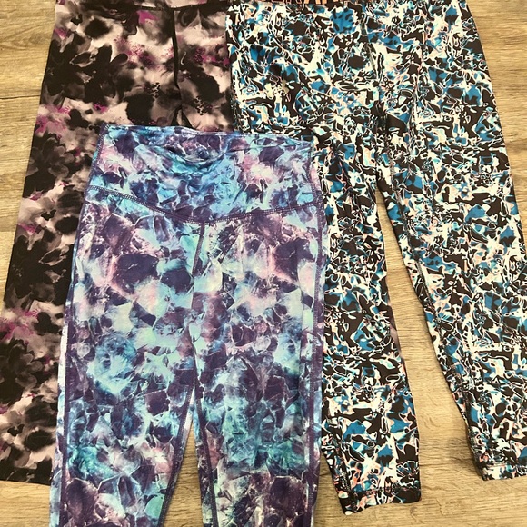 Girls Athletic Pants - Blue, Purple, Black - Picture 1 of 4